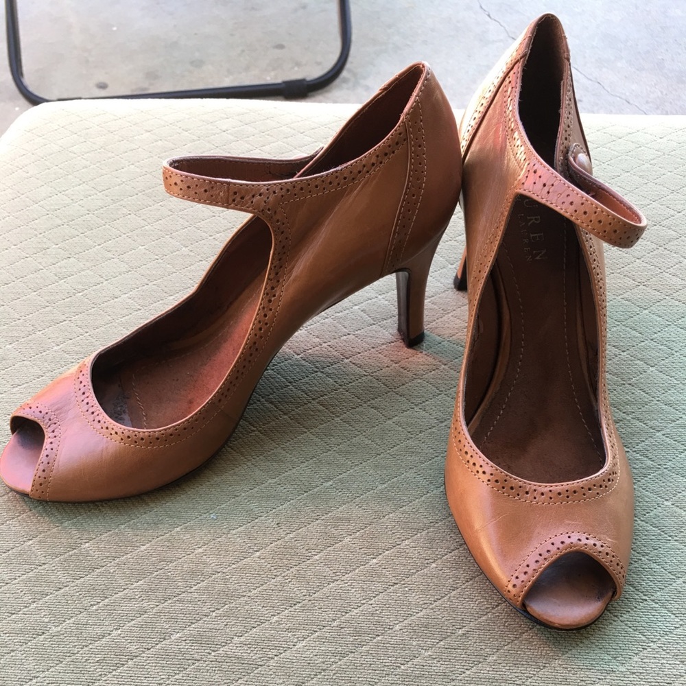 Ralph Lauren leather heels